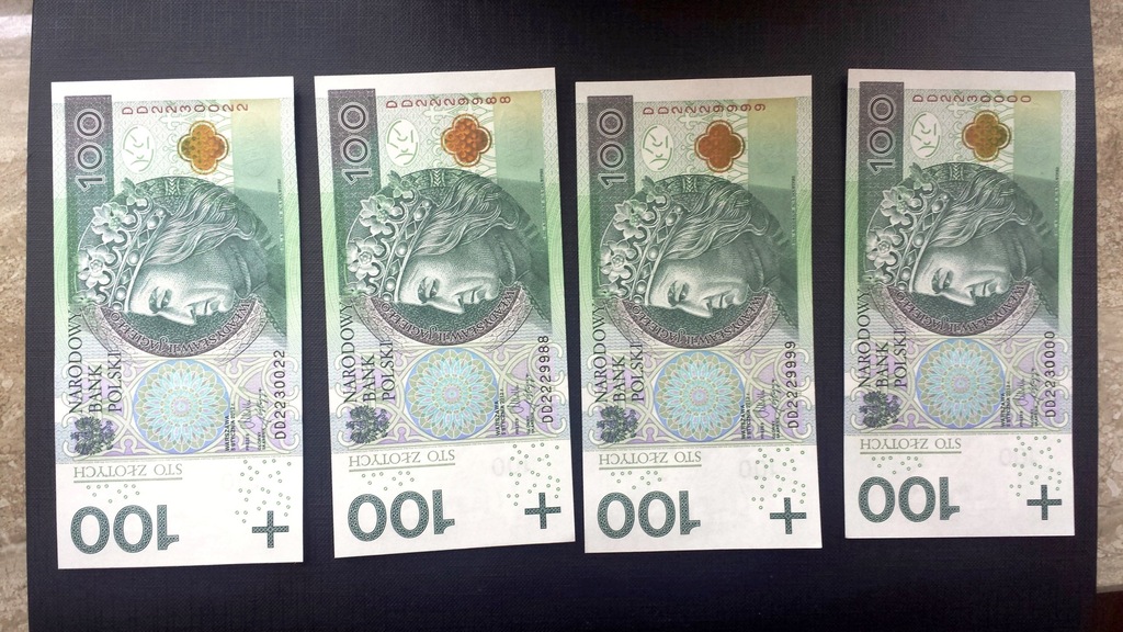 Nowe Banknoty Z Ciekawe Numery Nowe Bez Obiegu