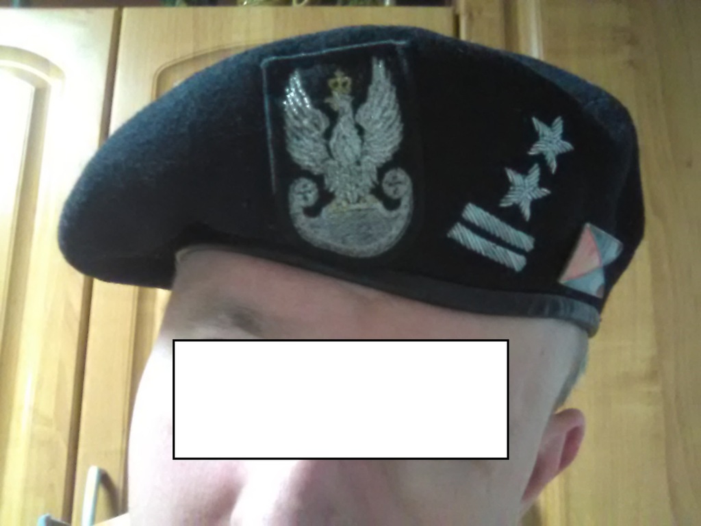 BERET WOJSKOWY CZARNY PODPUŁKOWNIKA 11LDKPanc r 56 7213770609