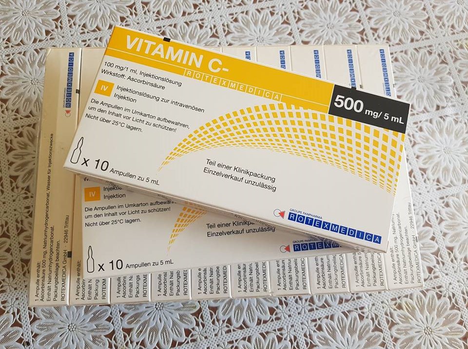 Witamina C do wlewów dożylnie 500mg 5ml ampułki 7328265466