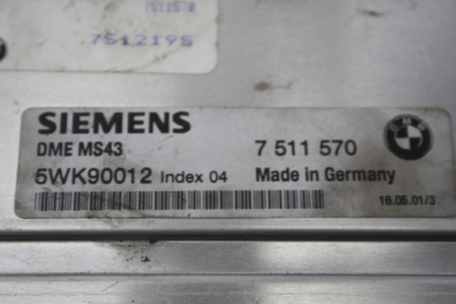 Стартовий комплект EWS BMW X5 E53 3.0 M54 7511570 - 4