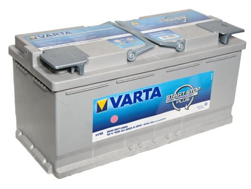 Акумулятор VARTA, AGM H15 105ah, зварений, склеєний - 1