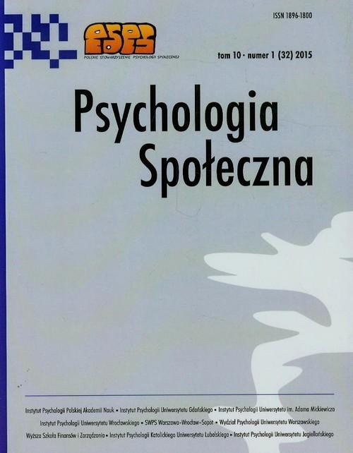 

Psychologia społeczna 1/2015