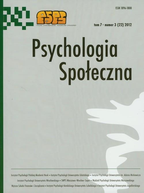 

Psychologia społeczna 3/2012
