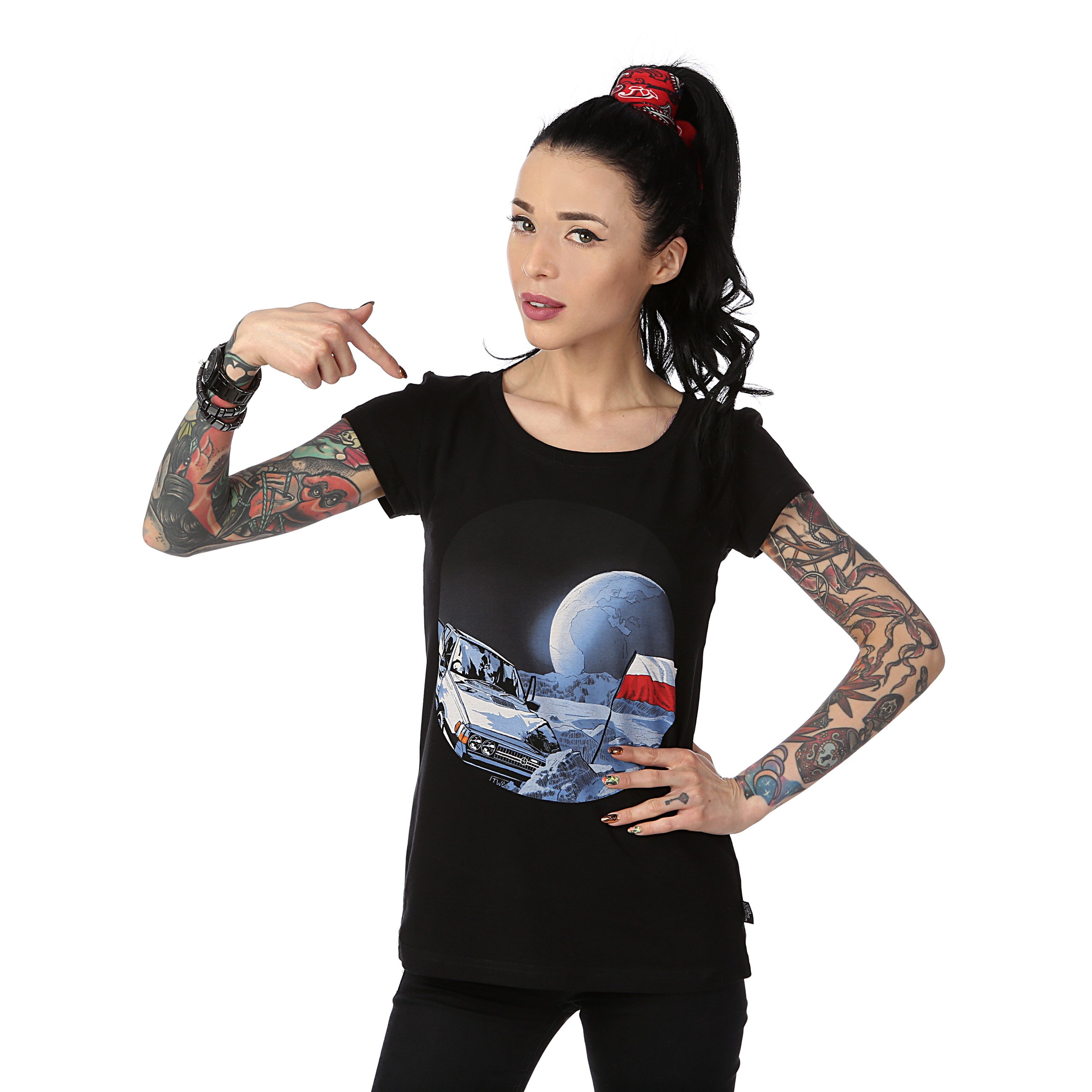 

T-shirt damski Polonez na księżycu Legendy Polskie