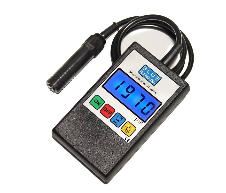 Электронный толщиномер покрытия, измерение на