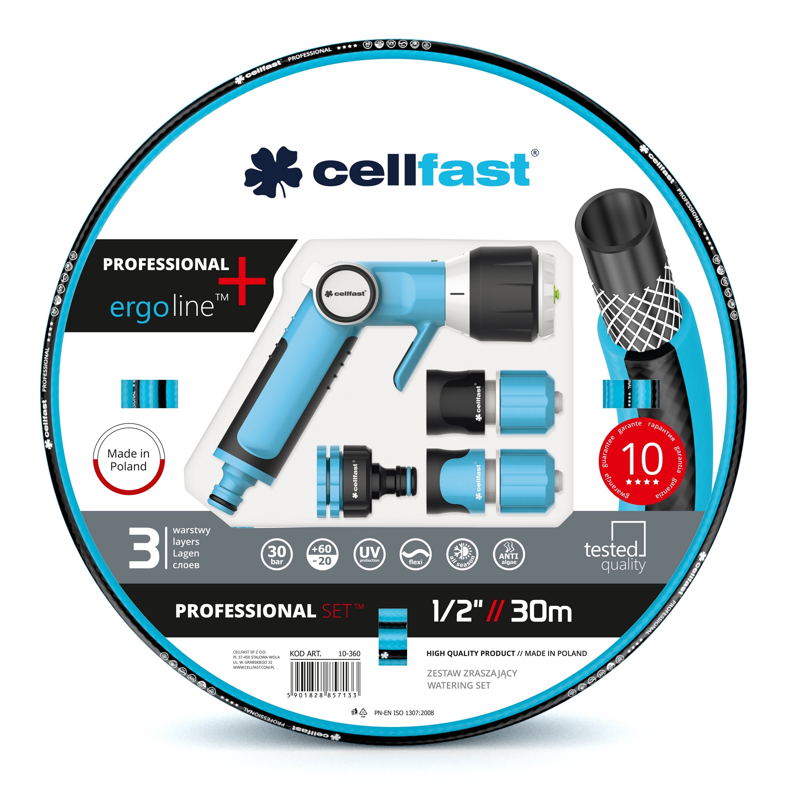 

Cellfast Zestaw zraszający Professional 1/2” 30 mb