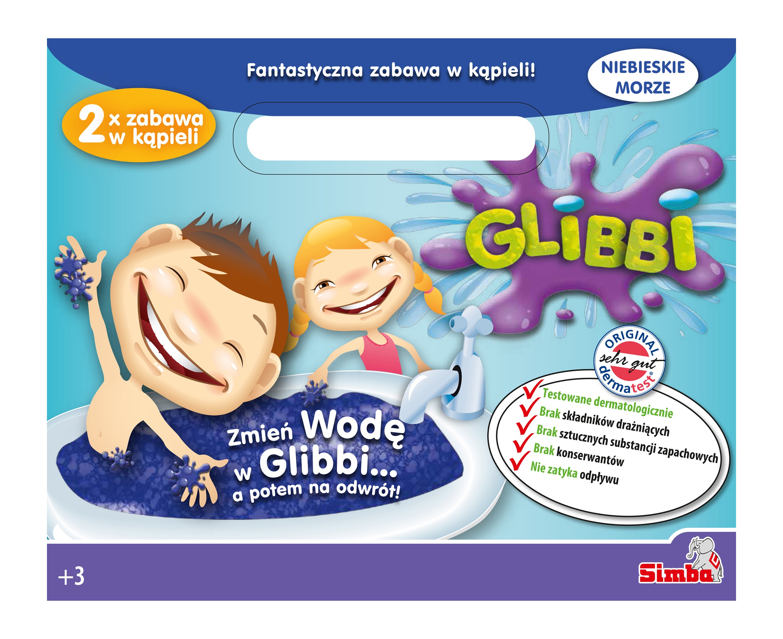 

Masa żelkowa do kąpieli Glibbi niebieska 362026 D