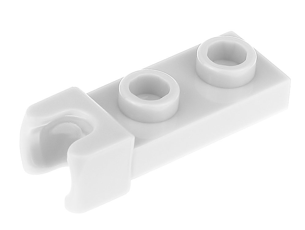 

Lego Płytka z zaczepem 1x2 14418 szara jasna 2 szt