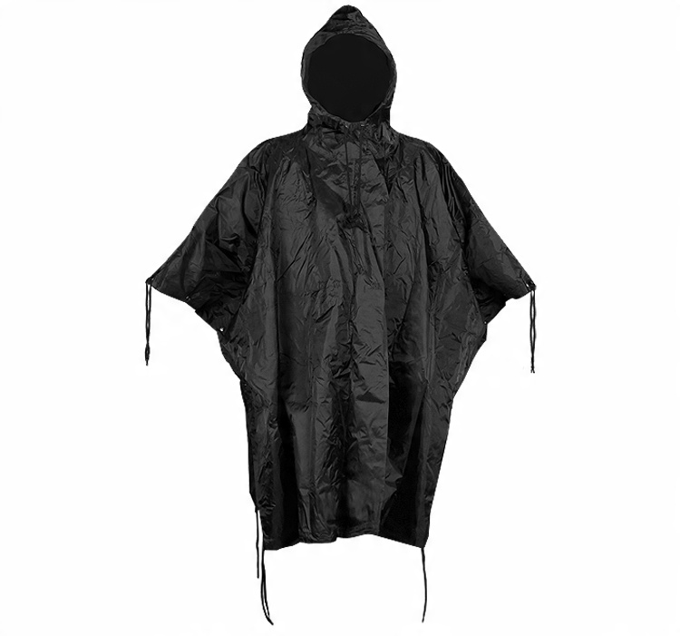 Poncho Peleryna Palatka Przeciwdeszczowa Czarna 5235486986 Allegro Pl