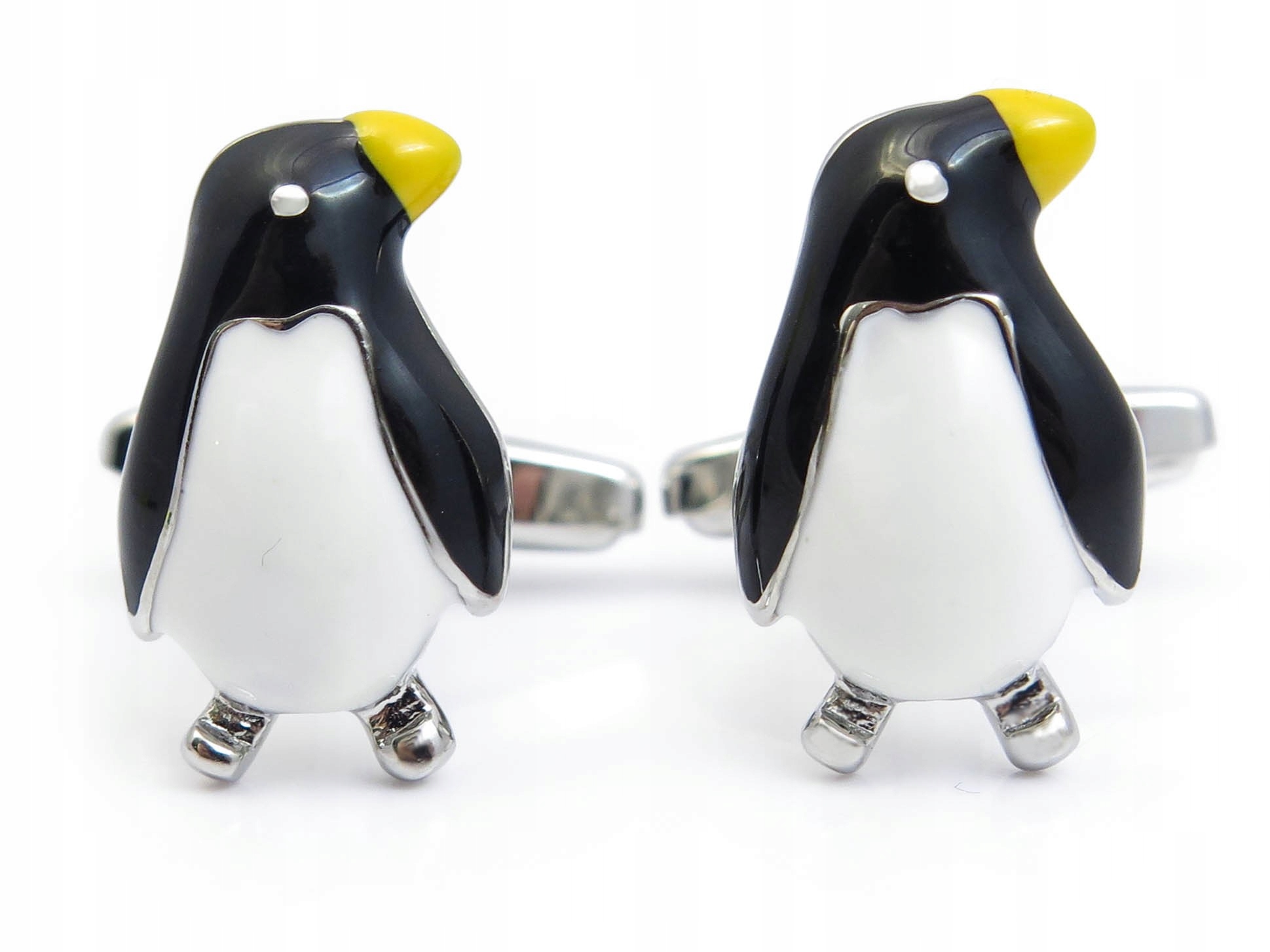 Spinki do mankietów koszuli - pingwiny U187 +ETUI Marka Modini