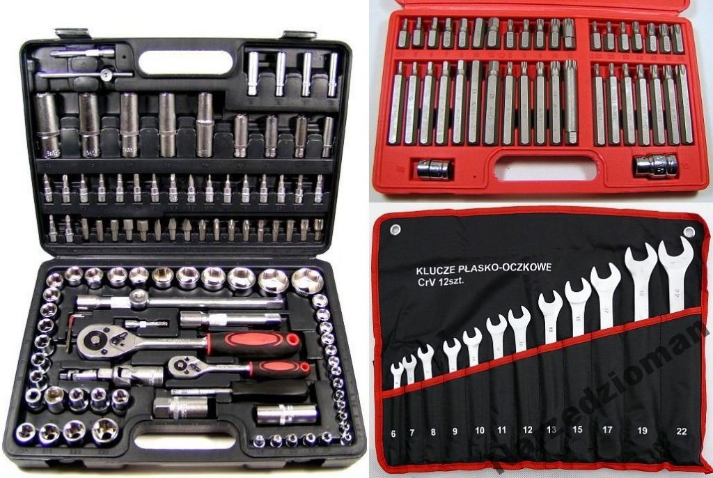 

Zestaw 109el Kluczy Nasadowe 6-22mm +torx