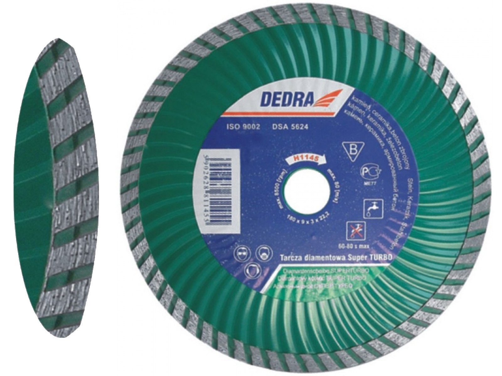 

Dedra Tarcza Super Turbo 230 zbrojony beton