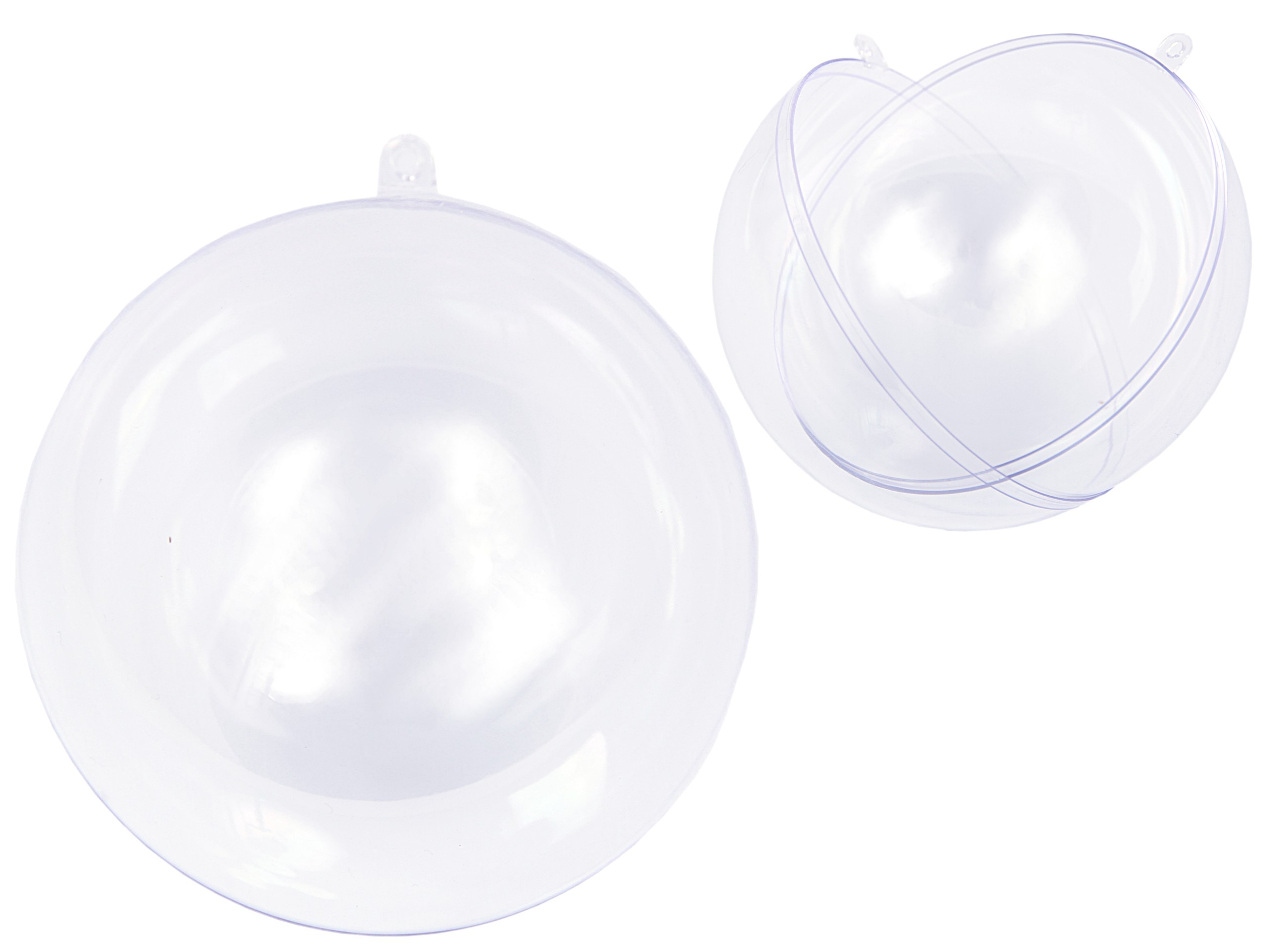 Vánoční Baňky koule akrylová kulička plastová 2 poloviny, průměr 20 cm 10 Ks.