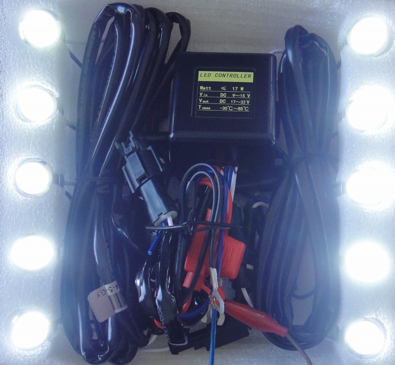 OCZKA SWIATLA DO JAZDY DZIENNEJ LED OKRAGLE MINI Color temperature 6000 K