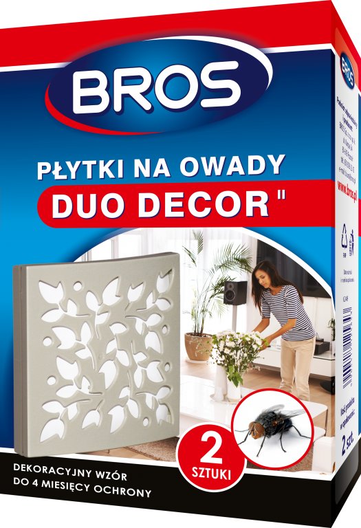 

Bros Płytka Na Owady Duo Decor 2SZT Muchy Komary