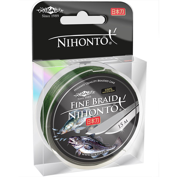Mikado Nihonto Fine Braid Green 0.28 MM 15 M