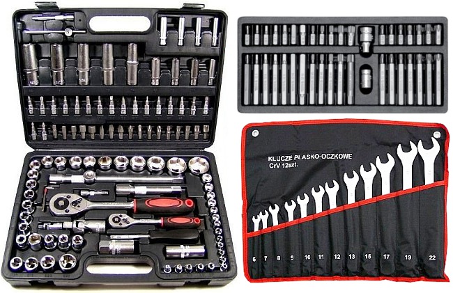 ZESTAW KLUCZY NASADOWYCH KLUCZE NASADOWE 160+ YATO TORX BITY 40 SZTUK EAN (GTIN) 5901477113598