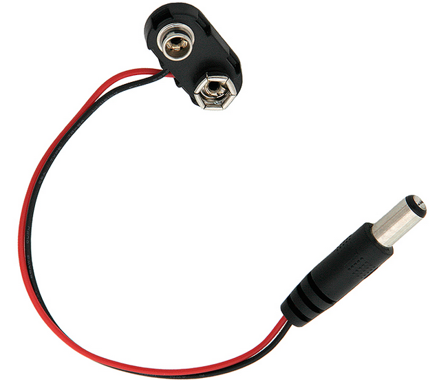 

Zatrzask klips 9V 6F22 na wtyk DC 5,5/2,1 FV(2129