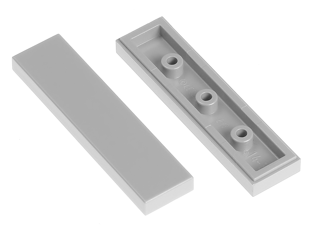 

Lego Płytka gładka 1x4 2431 szara jasna 2 szt.