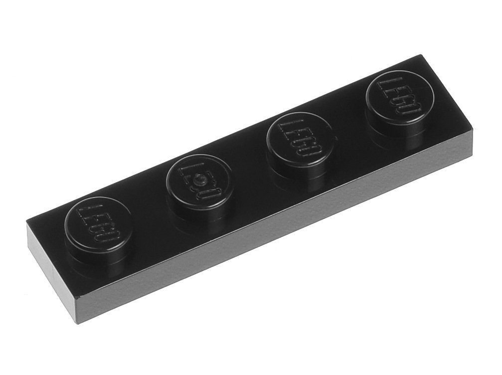 

Lego Płytka zwykła 1x4 3710 czarna 2 szt.