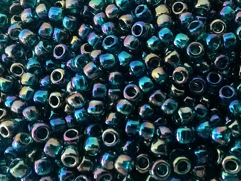 Koraliki Toho Round Transparent-Rainbow Teal 8/0-167BD