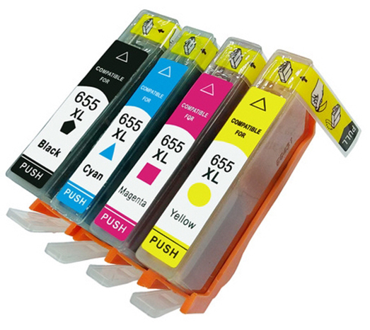 

4x Tusz Do Hp 655 XL 3525 4615 4625 5525 6520 6525