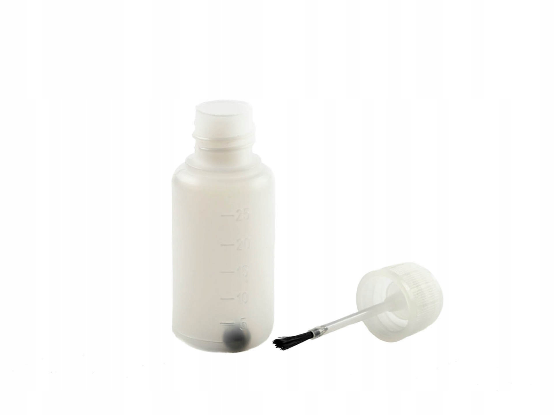 

Butelka Hdpe 25 ml nakrętka z pędzelkiem i kulką