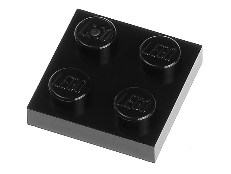 

Lego Płytka zwykła 2x2 3022 czarna 2 szt.