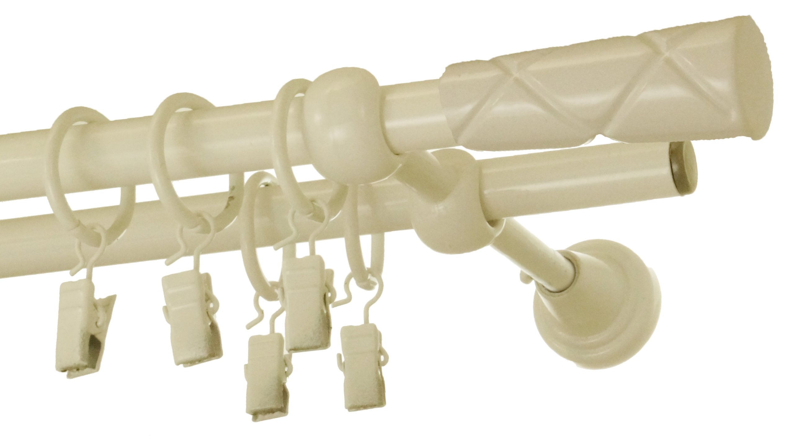

Karnisze Metalowe Podwójne 220 cm fi 16 2,2m