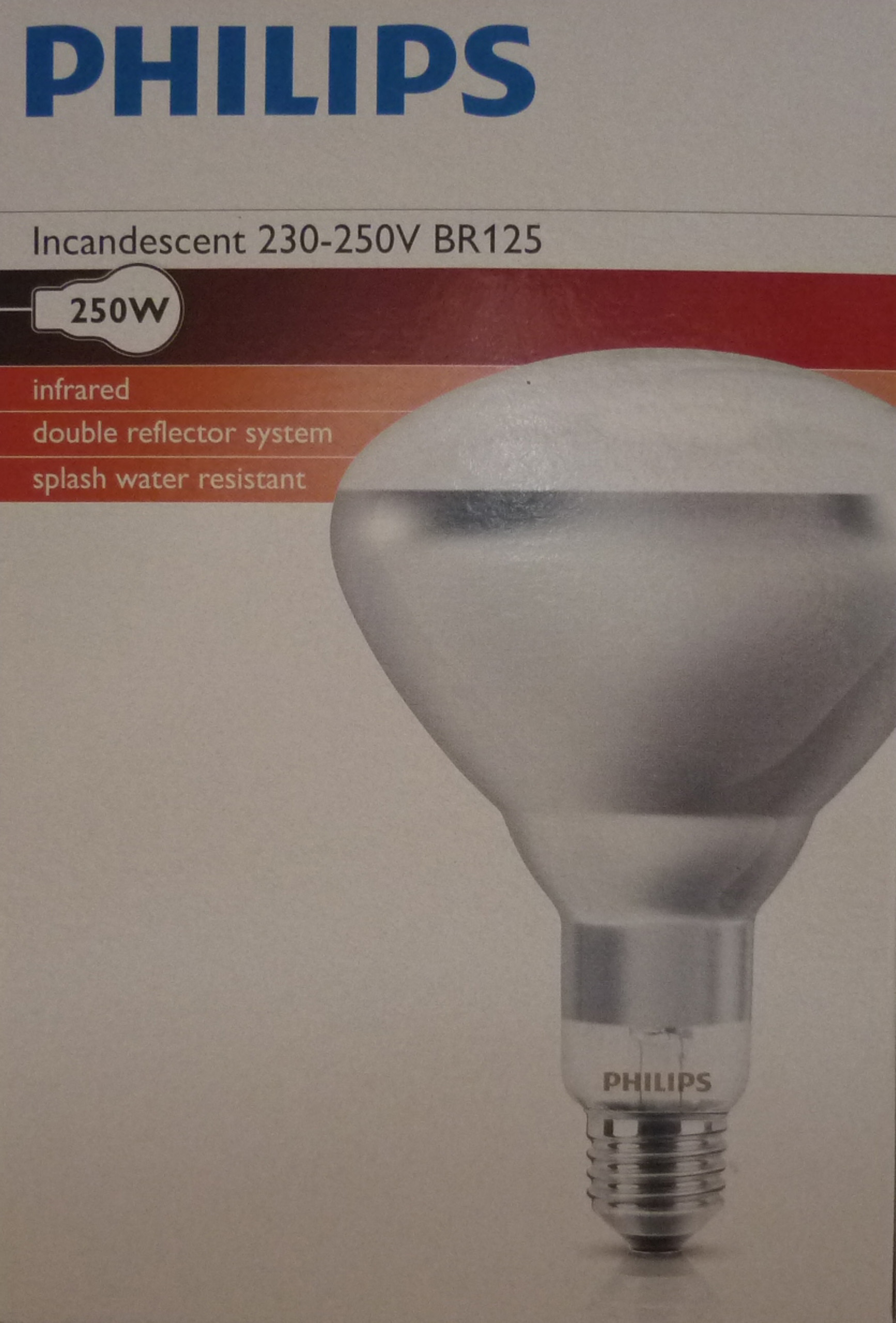 

Lampa grzewcza promiennik kwoki żarówka 250W Biała