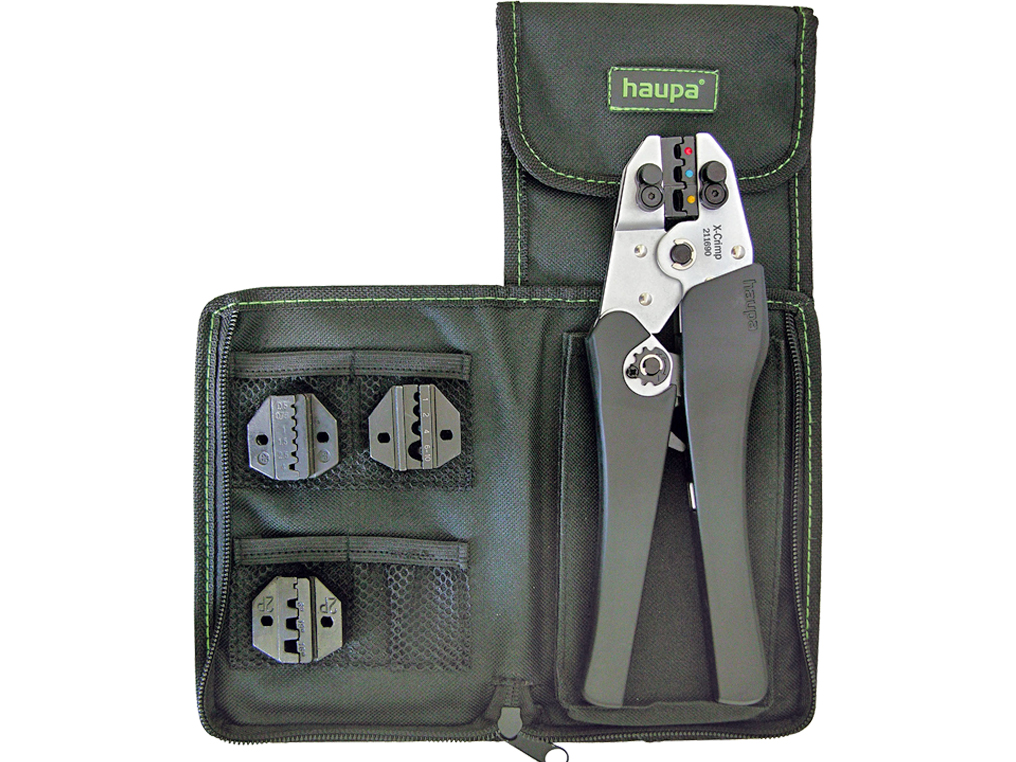 Haupa 211692 X-crimp Plus praska do zaciskania 4 matryce