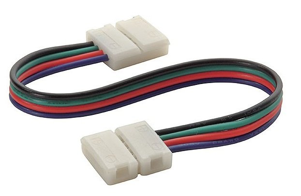 

5x Złączka Podwójna do taśma Led Rgb Click 10mm 01