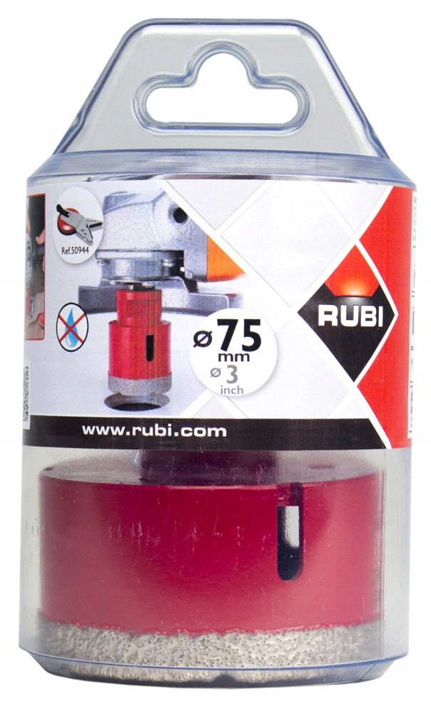 Wiertło diamentowe 75 mm RUBI Drygres Średnica 75 mm