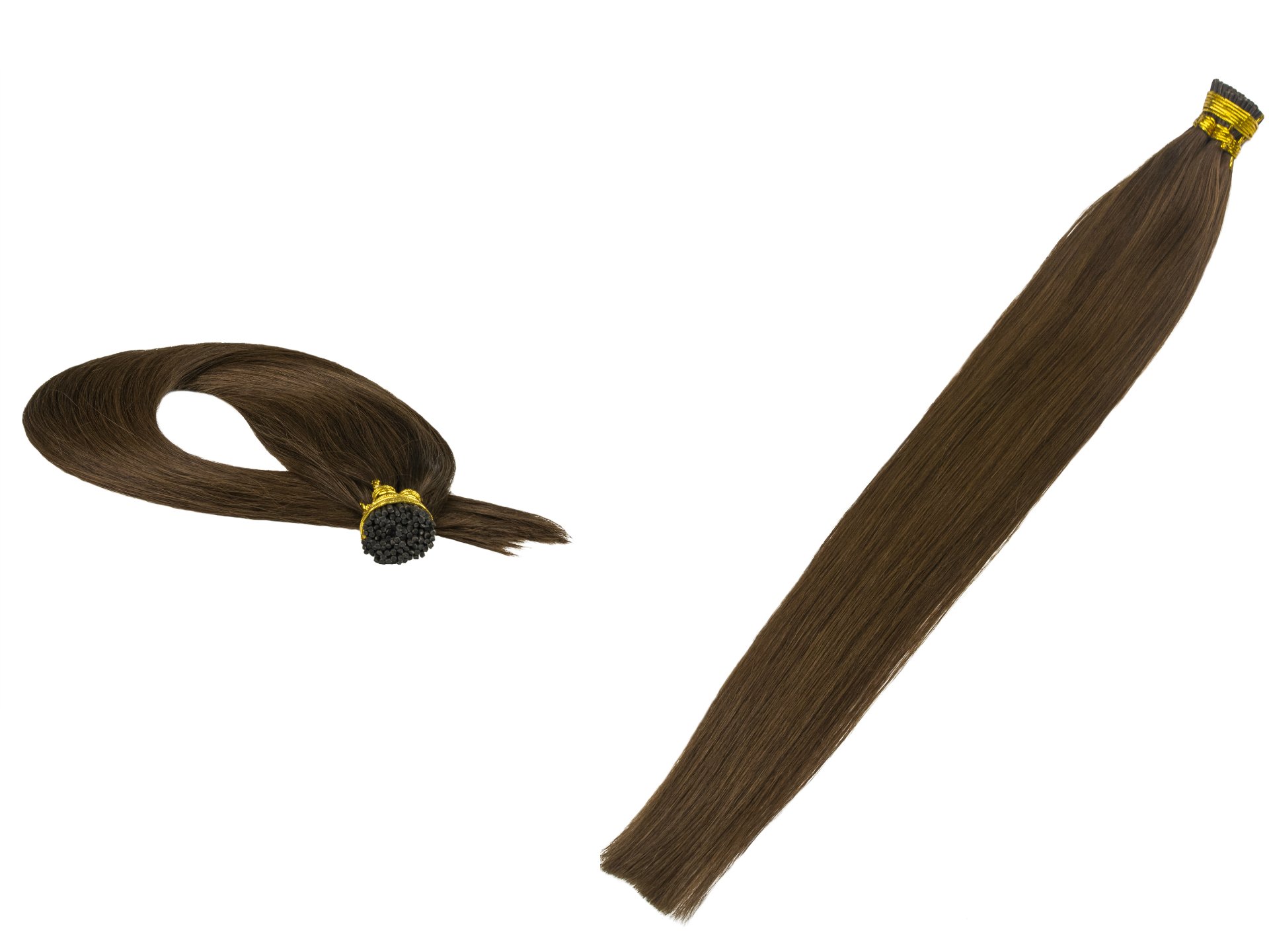 Přírodní Vlasy Připínací evropské 40 cm 100kusů 0,6 g Kroužky BestHair