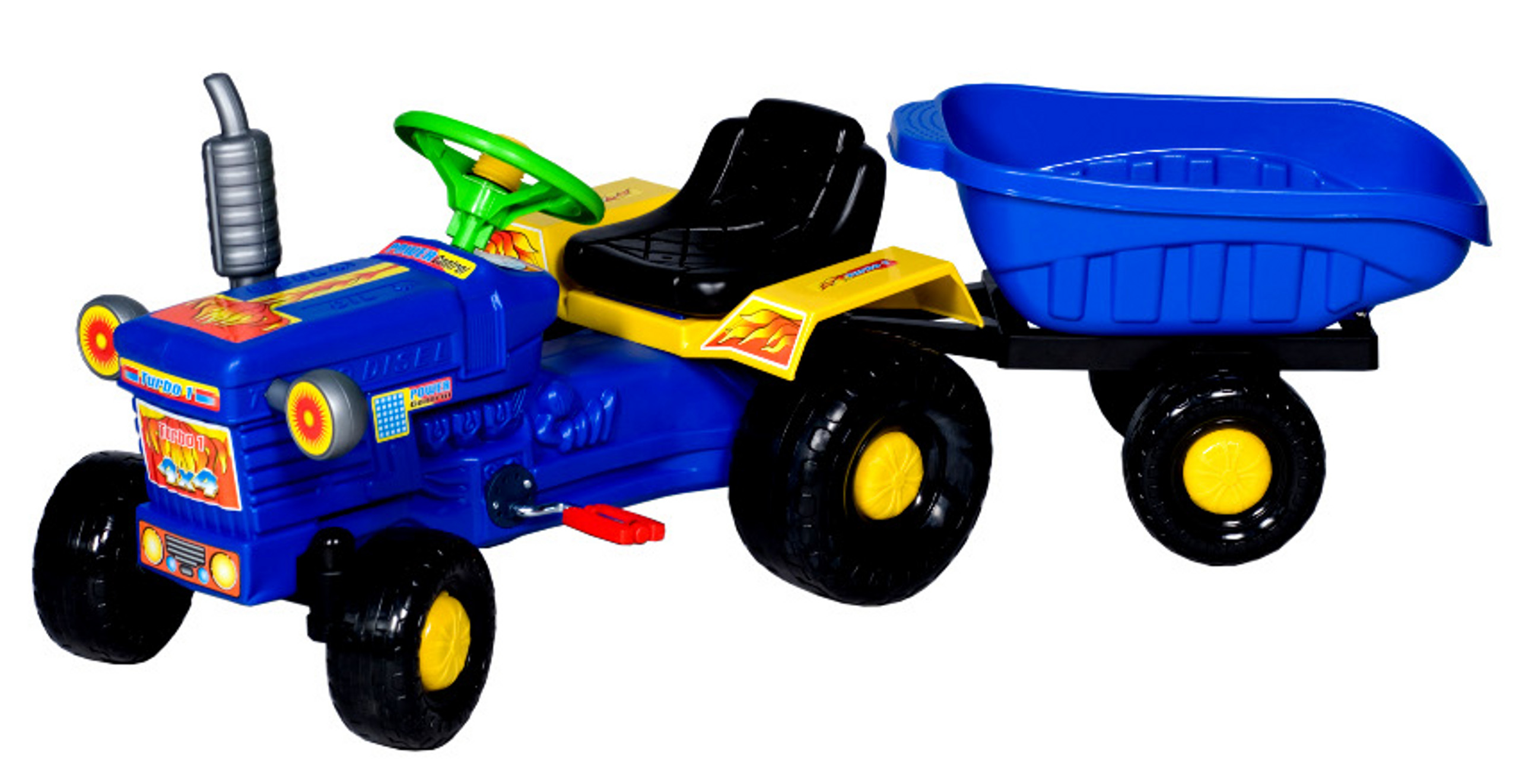 TRAKTOR TRAKTOREK z PRZYCZEPKĄ NA PEDAŁY + GRATISY Kod producenta TRA-PL