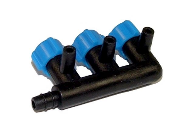 

Zaworek Powietrza Z Regulatorem 3 Wyjścia 4mm