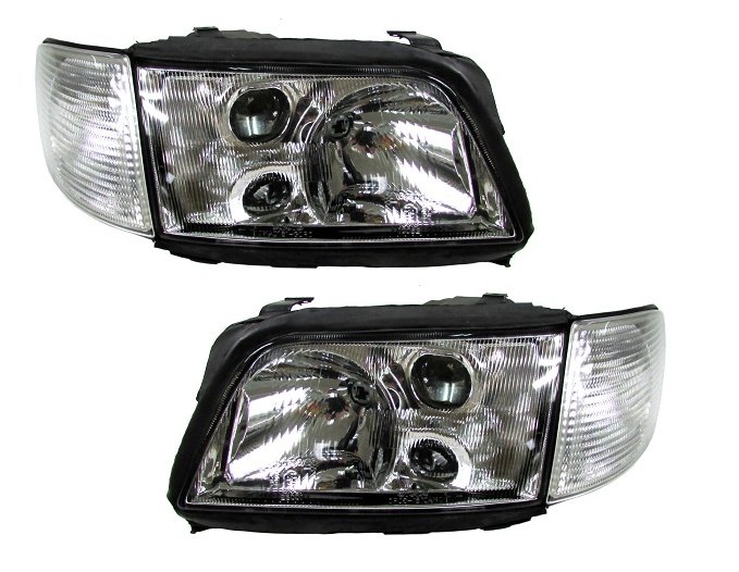 HEADLIGHTS + мигалки AUDI A6 C4 1994-1997 2-LENSES