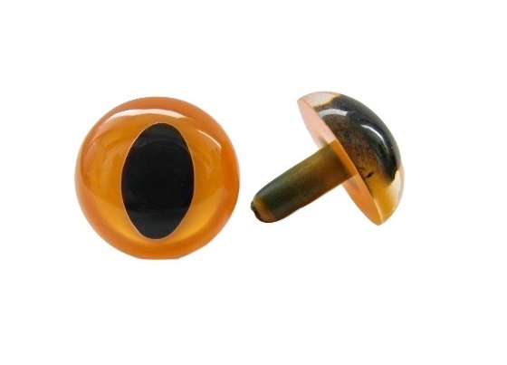 Kocie oczy oczka zaciskowe do maskotek 15mm Kot P
