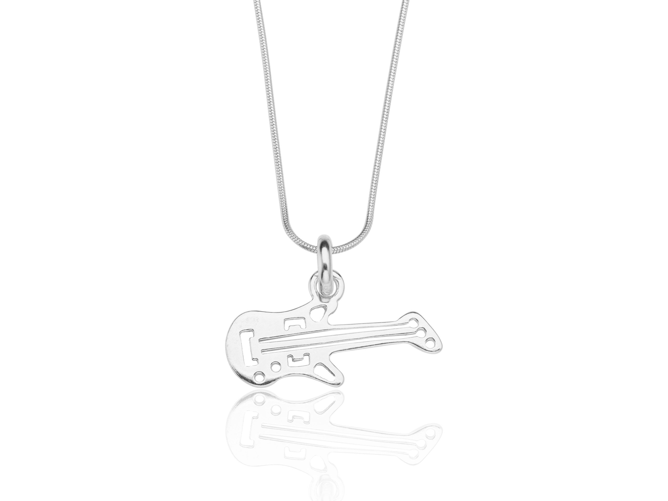 

Gitara Elektryczna - Srebrny Naszyjnik