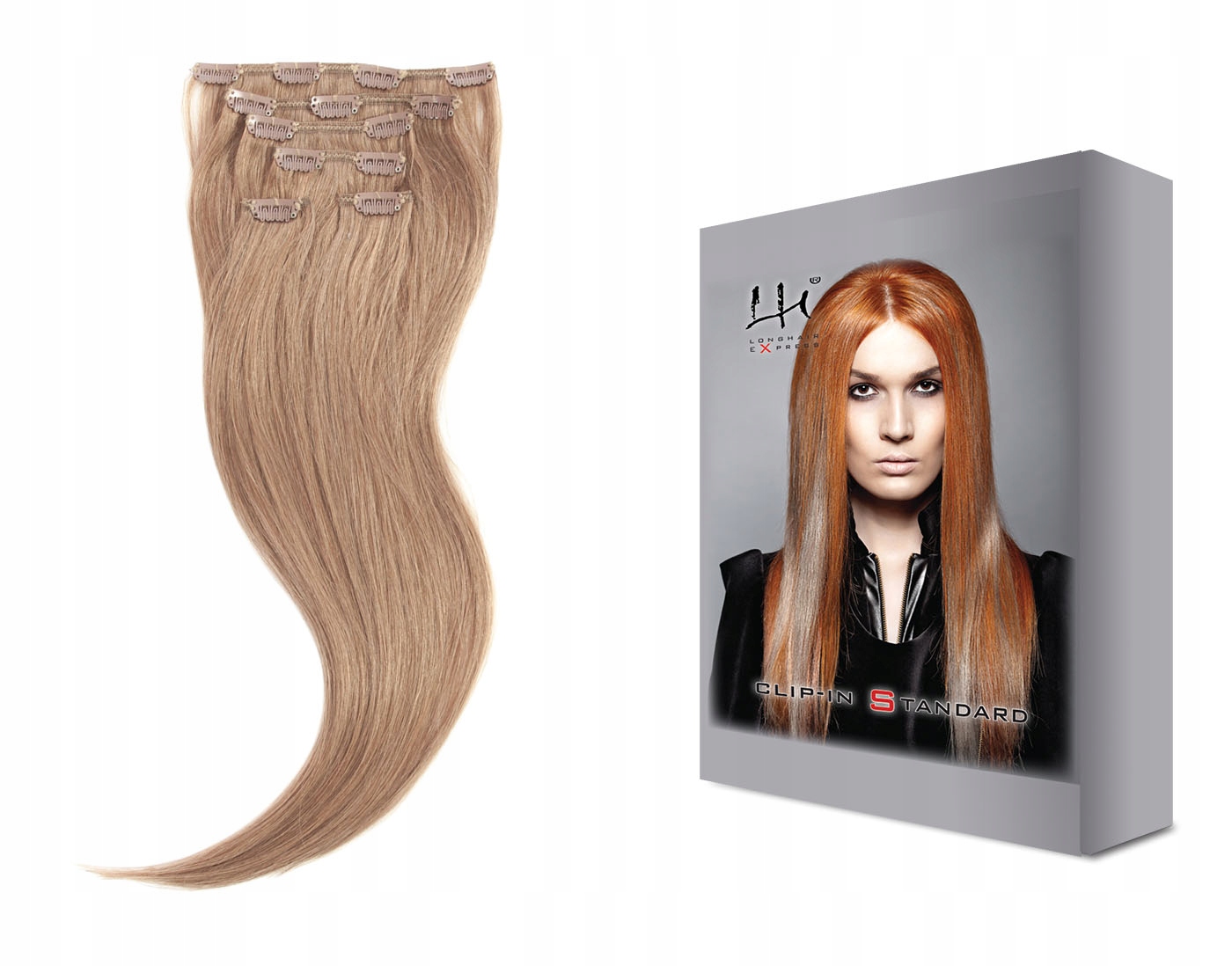 8 50-55 cm 6dílná sada přírodních vlasů