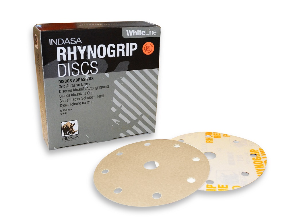 

50x Indasa Krążek ścierny Rhynogrip 8H+1 White 320