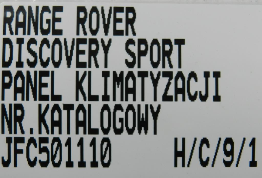 панель управления кондиционера Range Rover Sport и L320 JFC501110