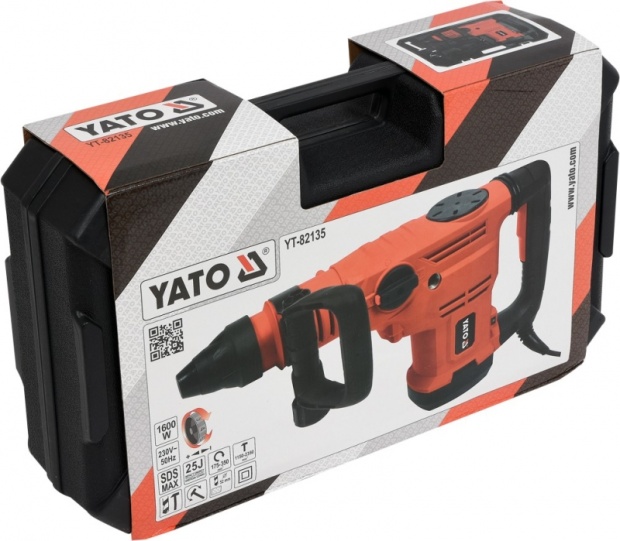 YATO MŁOT UDAROWY OBROTOWY 1600W SDS-MAX MŁOTOWIERTARKA 25J YT-82135 Maksymalna moc 1600 W