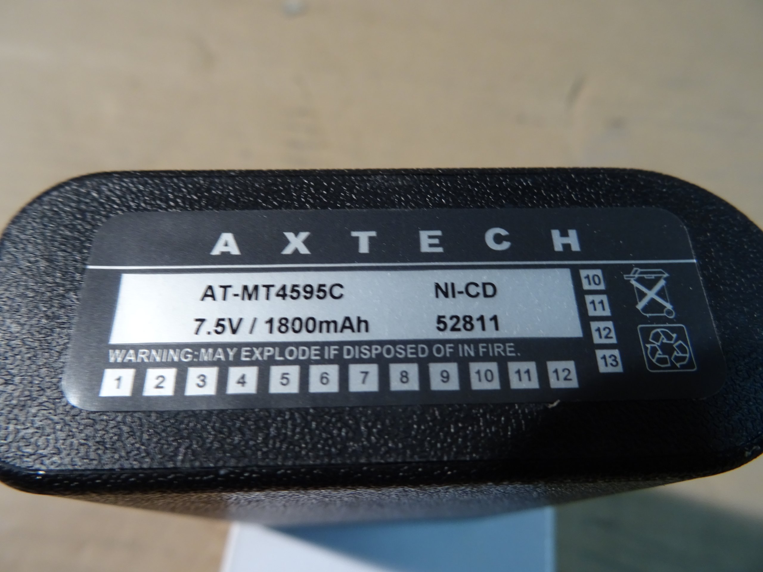 BATERIA DO KRÓTKOFALÓWKI MOTOROLA AXTECH EAN (GTIN) 0080627992629