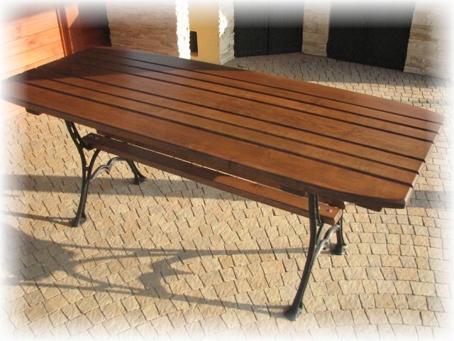 DREWNIANY STÓŁ OGRODOWY MEBLE OGRODOWE 180CM S5 Linia meble