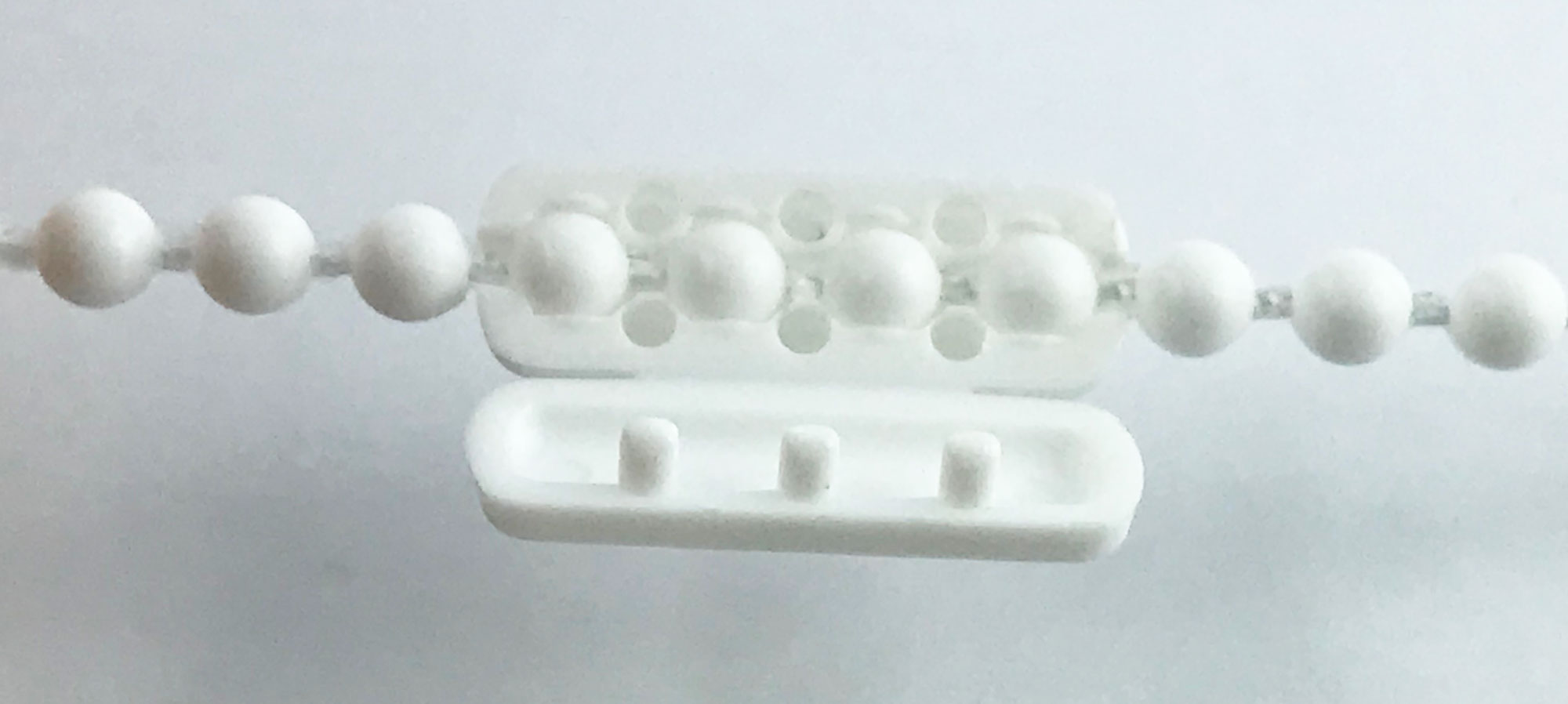 Łącznik łańcuszka rolet kulki 3,2mm BIAŁY 5 sztuk Marka Foset