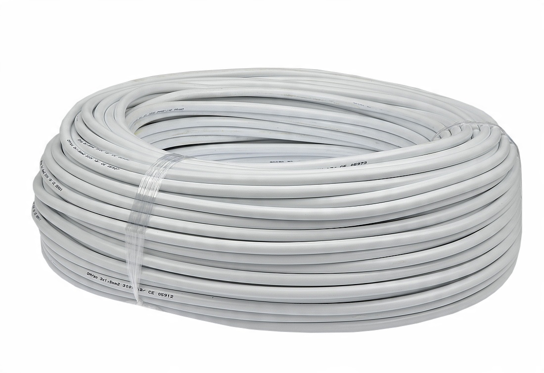 

Przewód kabel Omy 2x1 linka biały 100m
