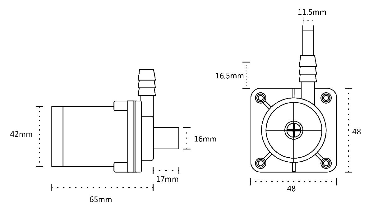 POMPA POMPKA DO WODY CIECZY 1500L/H 12V ARDUINO (POMPA POMPKA DO WODY  1500L/H 12VDC) • Cena, Opinie • Pompy 7827826719 • Allegro