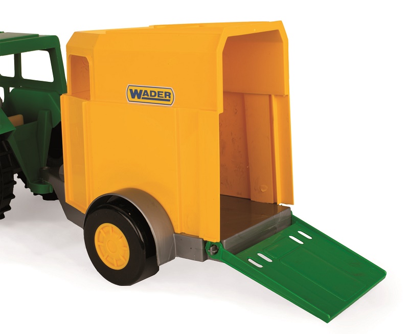 TRAKTOR Z PRZYCZEPĄ NA KONIA 38,5 cm WADER 35020 Płeć Chłopcy Dziewczynki