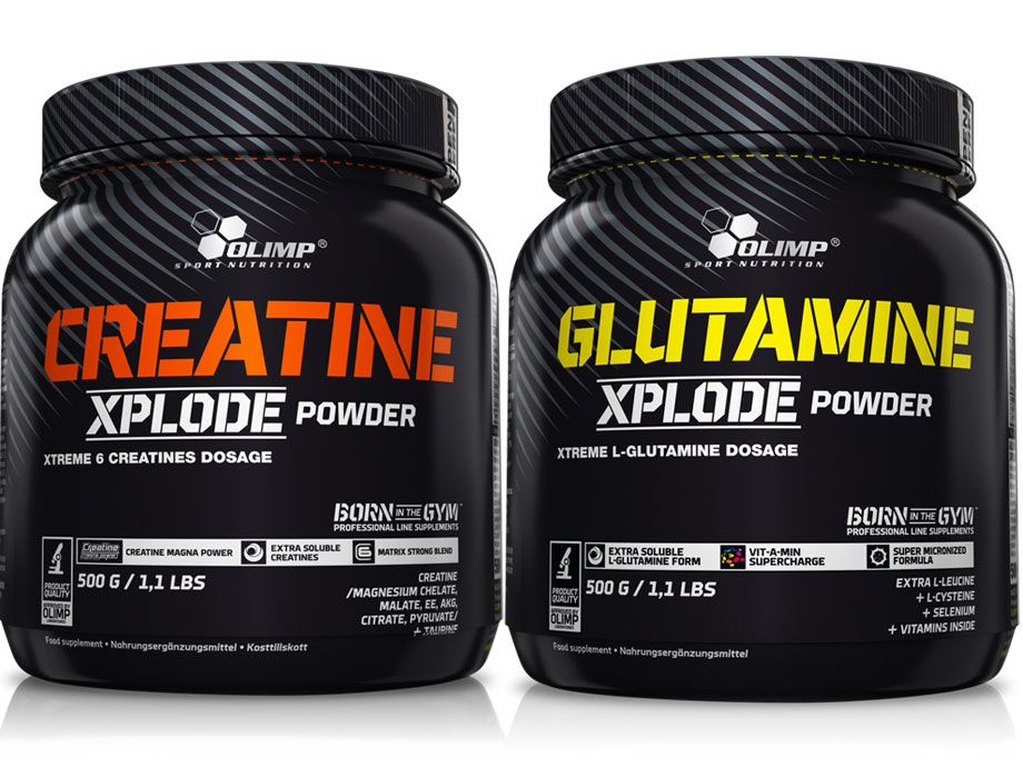 Olimp Creatine Xplode 500g Glutamine Xplode 500g